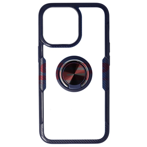 Husa TPU+PC Carbon Ring Case Apple iPhone 13 Pro Blue