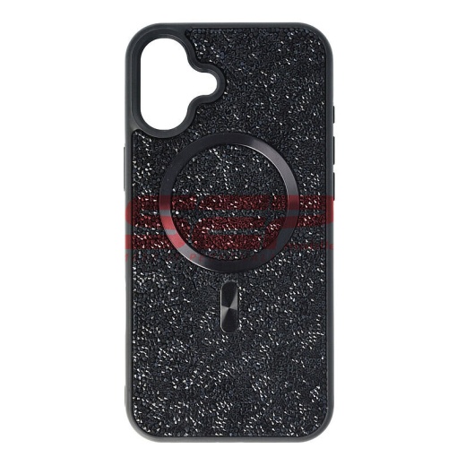 Husa TPU+PC Diamonds Magsafe Apple iPhone 16 Plus Black