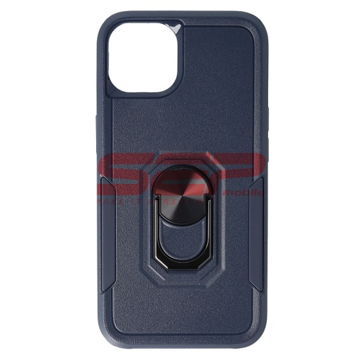 Husa TPU+PC Shockproof Ring Case Apple iPhone 13 Blue