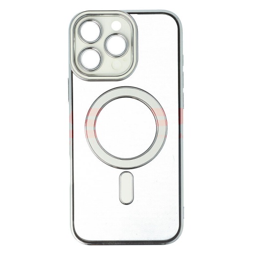 Husa TPU Plating Frame Magnetic Magsafe Apple iPhone 16 Pro Max White
