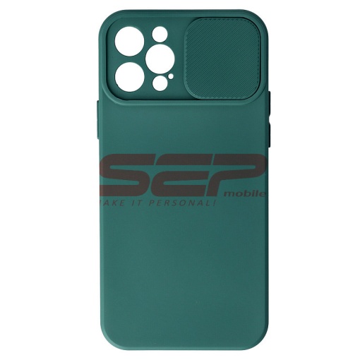 Husa TPU Sliding Camera Apple iPhone 12 Pro Dark Green