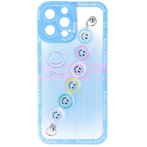 Husa TPU Smiley Chain Apple iPhone 13 Pro Max Blue