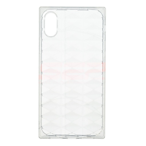 Husa TPU Square 3D Diamond Apple iPhone X / XS CLEAR