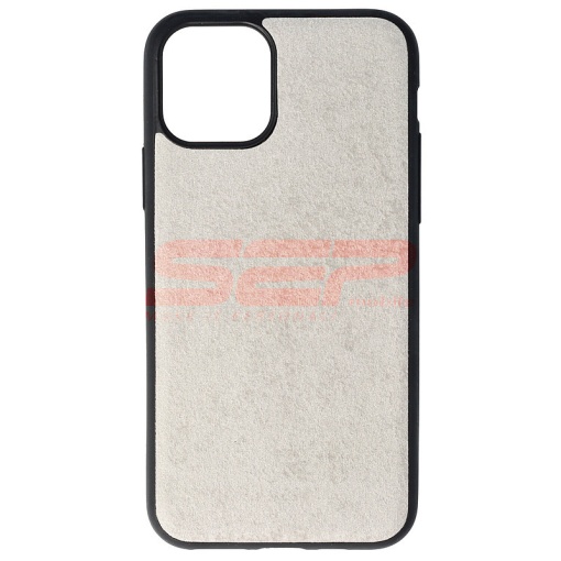Husa TPU Velvet Apple iPhone 11 Pro Silver