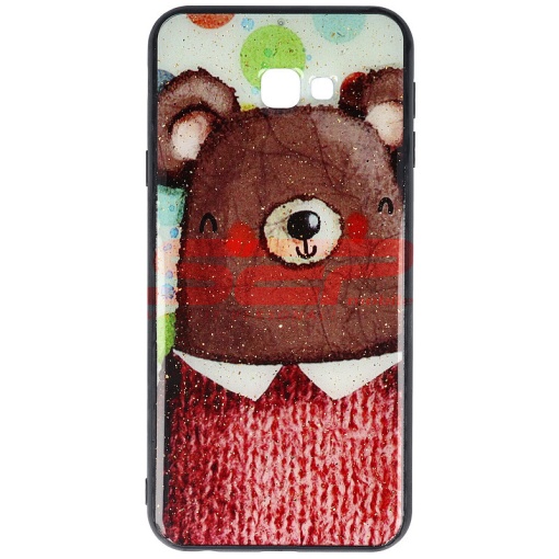 Husa UV Copy Glass Samsung Galaxy J4 Plus Bear