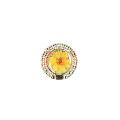 Stand suport adeziv tip inel Dried Flower Yellow