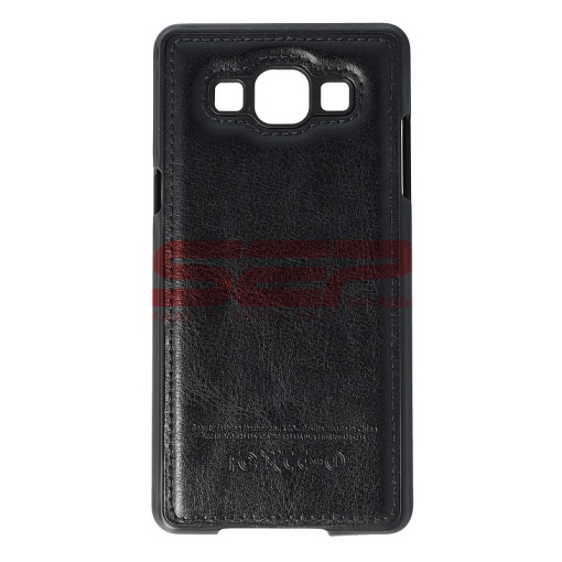 Husa Back Case Leather Samsung Galaxy A3 NEGRU