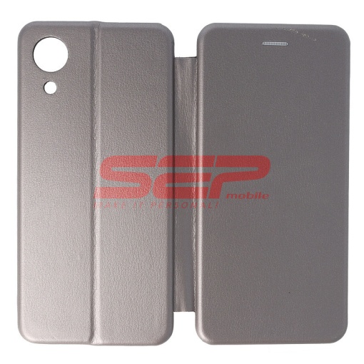 Husa FlipCover Round Samsung Galaxy A03 Core Fossil Grey