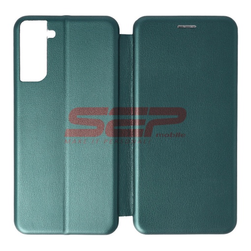 Husa FlipCover Round Samsung Galaxy S21 Plus Sea Green