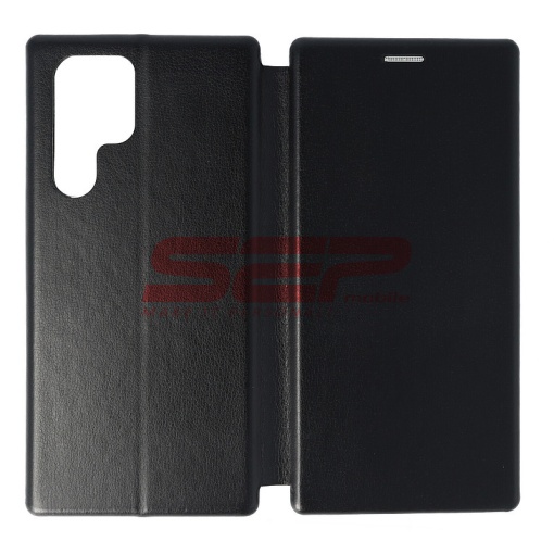 Husa FlipCover Round Samsung Galaxy S22 Ultra Black