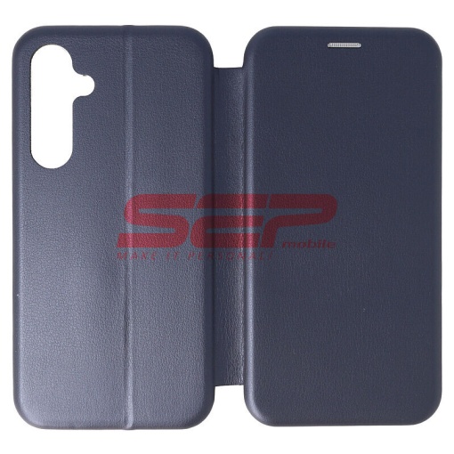 Husa FlipCover Round Samsung Galaxy S24 FE Midnight Blue