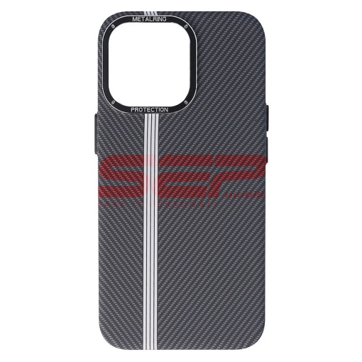 Husa PC MetalRing Carbon Apple iPhone 13 Pro Graphite