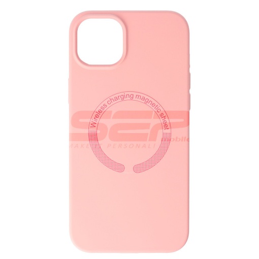 Husa silicon Mag Cover Apple iPhone 15 Plus Pink