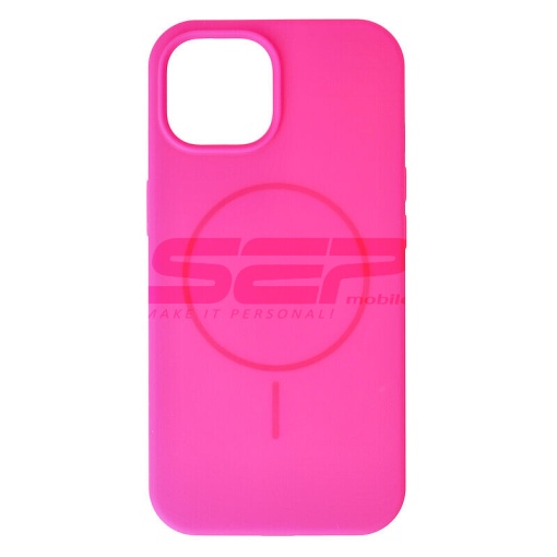 Husa Soft Silicone Magsafe Apple iPhone 15 Fuchsia