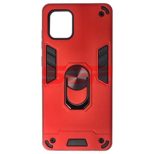 Husa TPU+PC Armor Ring Case Samsung Galaxy Note 10 Lite Red