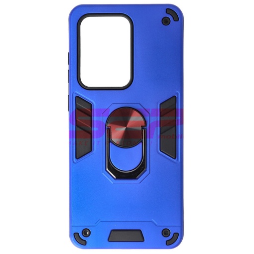 Husa TPU+PC Armor Ring Case Samsung Galaxy S20 Ultra Electric Blue