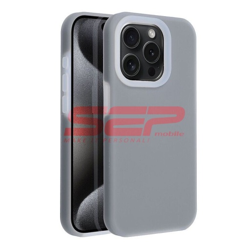 Husa TPU+PC Candy Apple iPhone 15 Pro Max Grey