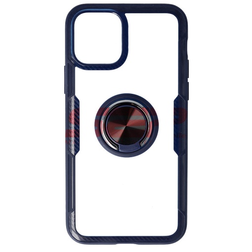 Husa TPU+PC Carbon Ring Case Apple iPhone 11 Pro Blue