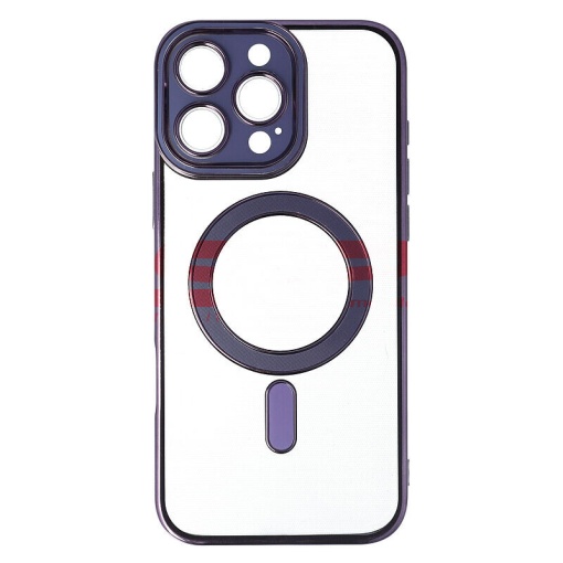 Husa TPU Plating Frame Magnetic Magsafe Apple iPhone 16 Pro Max Purple