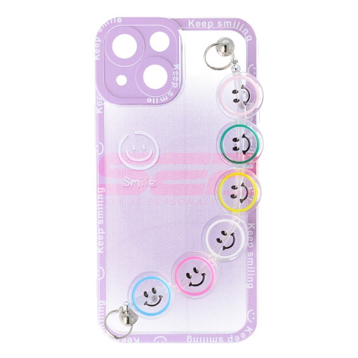 Husa TPU Smiley Chain Apple iPhone 13 mini Purple