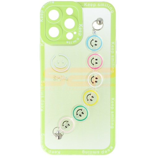 Husa TPU Smiley Chain Apple iPhone 13 Pro Max Green