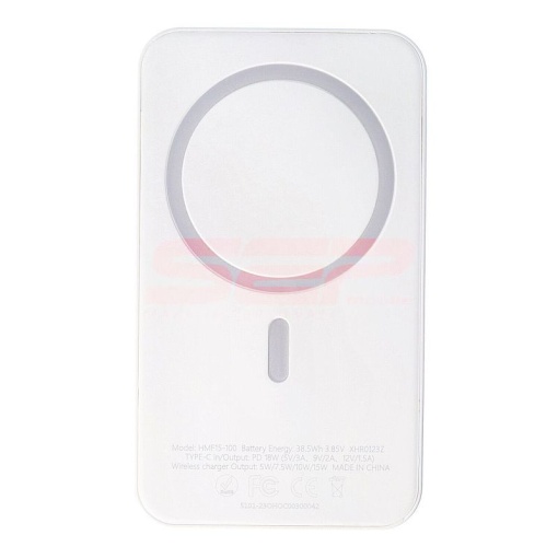 Acumulator universal extern Powerbank Magnetic Wireless Yiikoo 10000mAh 15W WHITE