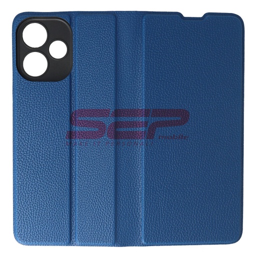 Husa FlipCover Leather Xiaomi Redmi 12 5G Dark Blue