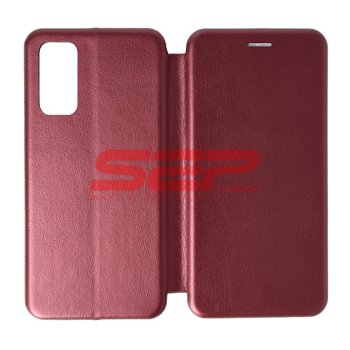 Husa FlipCover Round Samsung Galaxy S20 FE Wine