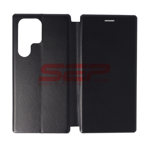 Husa FlipCover Round Samsung Galaxy S23 Ultra Black
