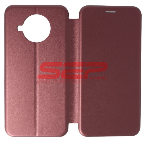Husa FlipCover Round Xiaomi Mi10T Lite 5G Wine Red
