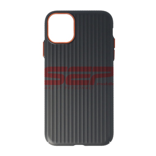 Husa PC Metallic Lines Apple iPhone 11 Black