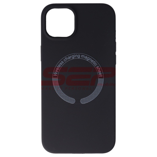 Husa silicon Mag Cover Apple iPhone 15 Plus Black