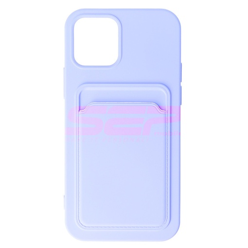 Husa TPU Card Holder Apple iPhone 12 Pro Lavander