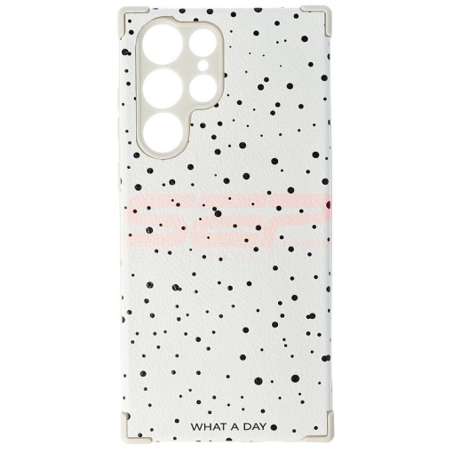 Husa TPU Leather Frosted Samsung Galaxy S22 Ultra Dots