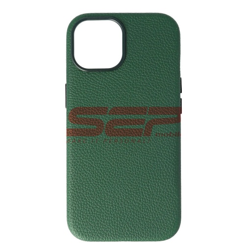 Husa TPU Leather Magsafe Apple iPhone 15 Green