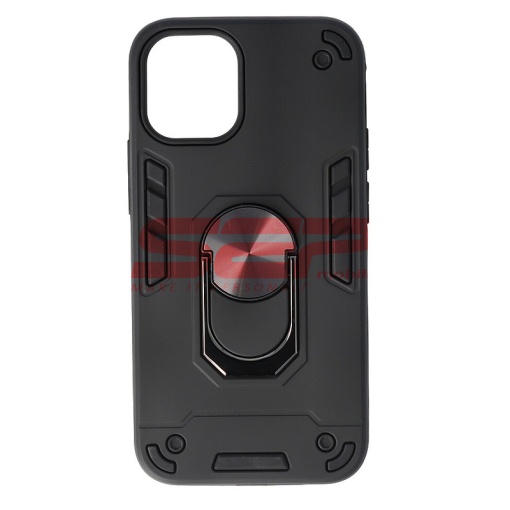 Husa TPU+PC Armor Ring Case Apple iPhone 12 Pro Max Black