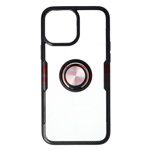 Husa TPU+PC Carbon Ring Case Apple iPhone 13 Pro Max Black