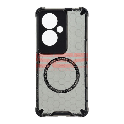 Husa TPU+PC Honeycomb Magsafe Oppo Reno11 F 5G Black