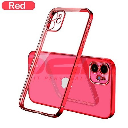 Husa TPU Plating Frame Apple iPhone 13 mini Red