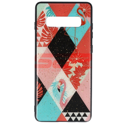 Husa UV Copy Glass Samsung Galaxy S10 Plus Flamingo