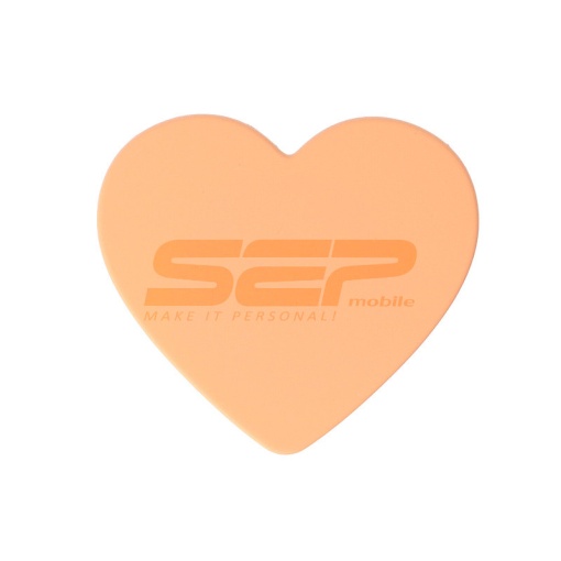 Stand suport adeziv Matte Touch Heart Orange