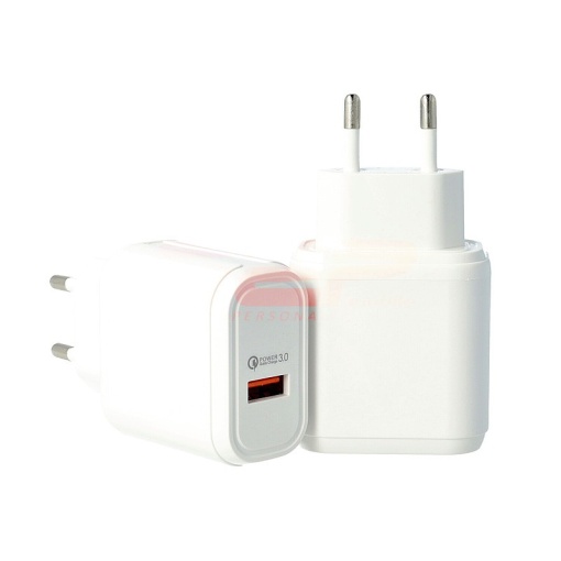 Adaptor priza USB Quick Charge 3.0 15W PD001 WHITE