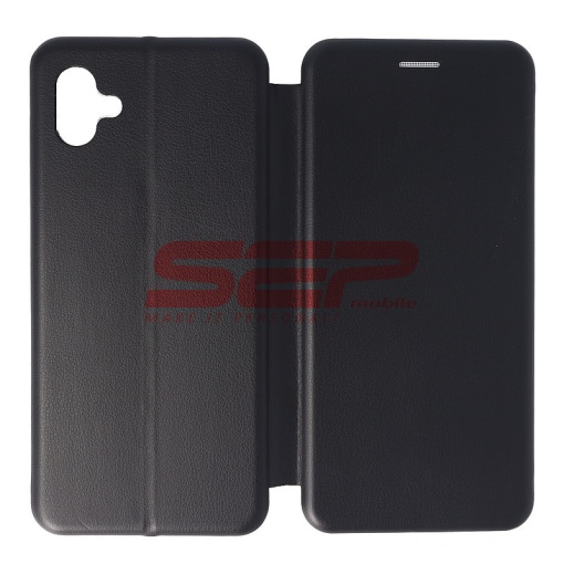 Husa FlipCover Round Samsung Galaxy A04 Black