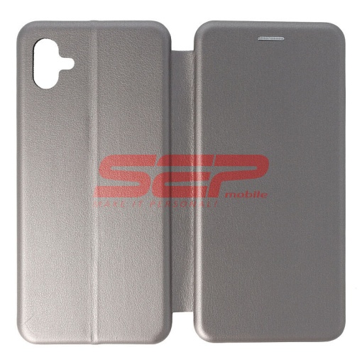 Husa FlipCover Round Samsung Galaxy A04 Fossil Grey