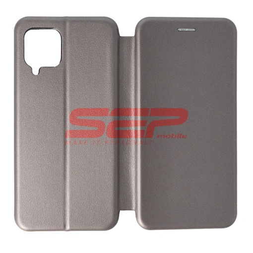 Husa FlipCover Round Samsung Galaxy A22 4G Fossil Gray