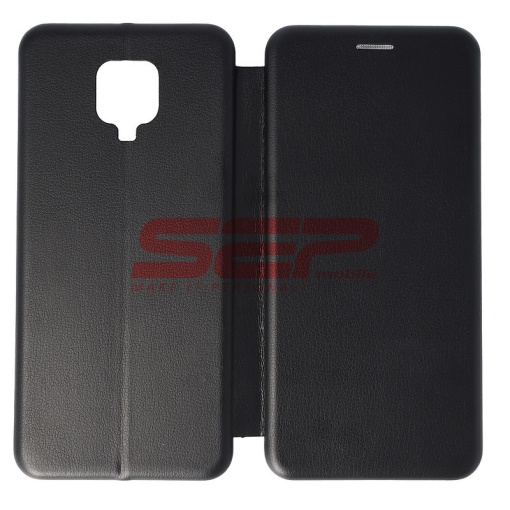 Husa FlipCover Round Xiaomi Redmi Note 9 Pro Black