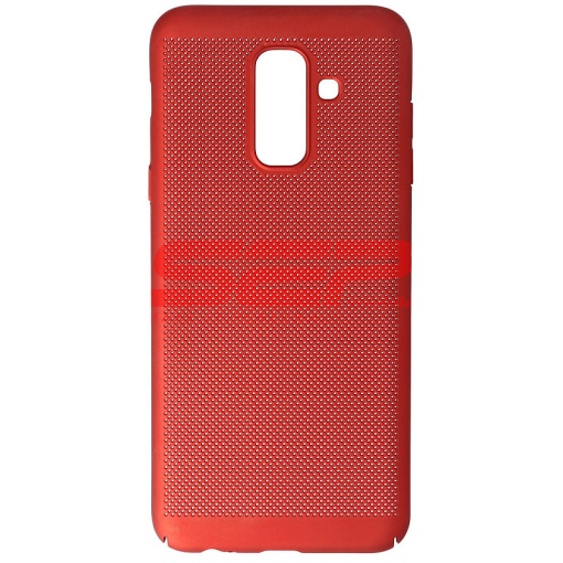 Husa Metallic Mesh Samsung Galaxy A6+ (2018) RED