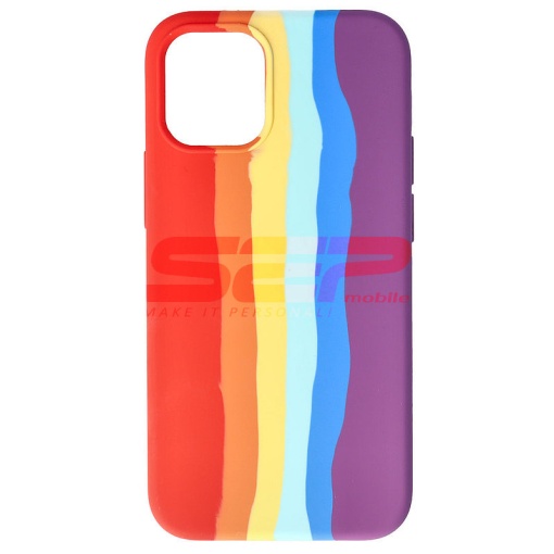 Husa silicon High Copy Rainbow Apple iPhone 12 Pro Max No.01