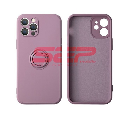 Husa silicon Liquid Ring Stand Samsung Galaxy A03s Lilac