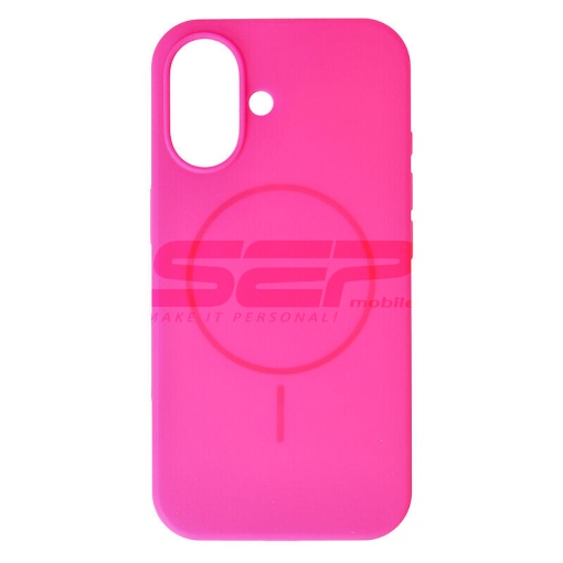 Husa Soft Silicone Magsafe Apple iPhone 16 Plus Fuchsia